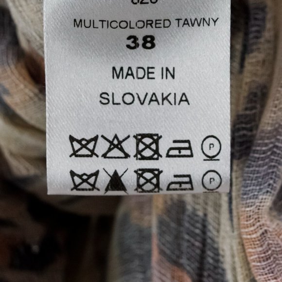 Chloé R/16 Multicolored Tawny Leopard Print Gauze Dress - Picture 10 of 13